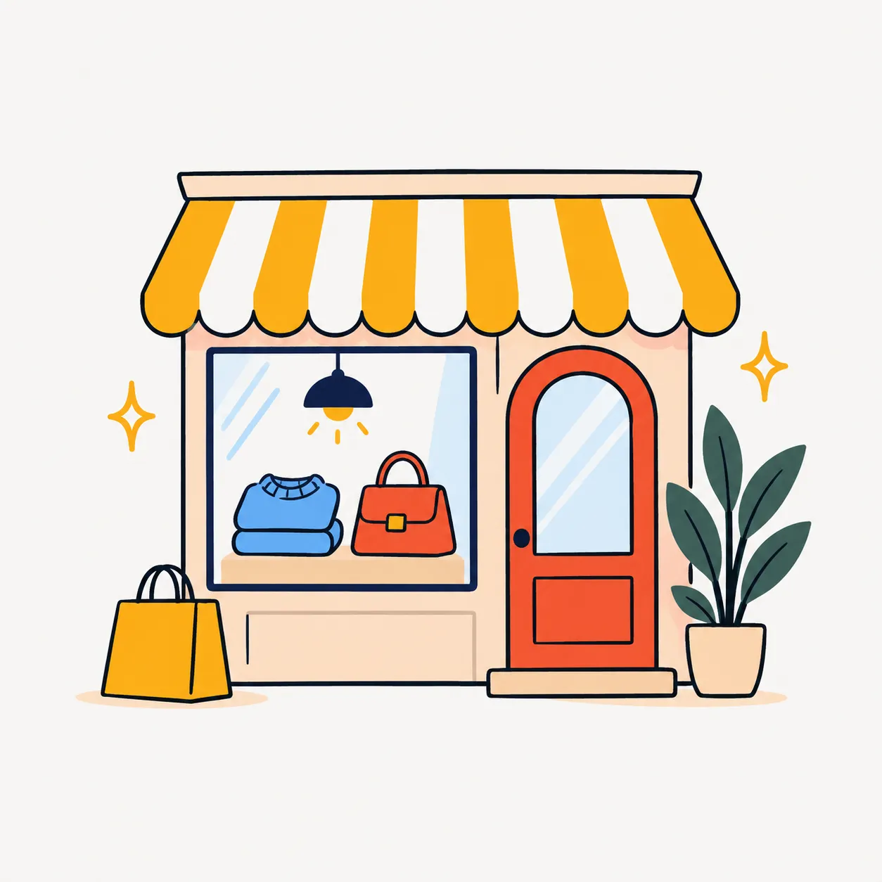 门店插画